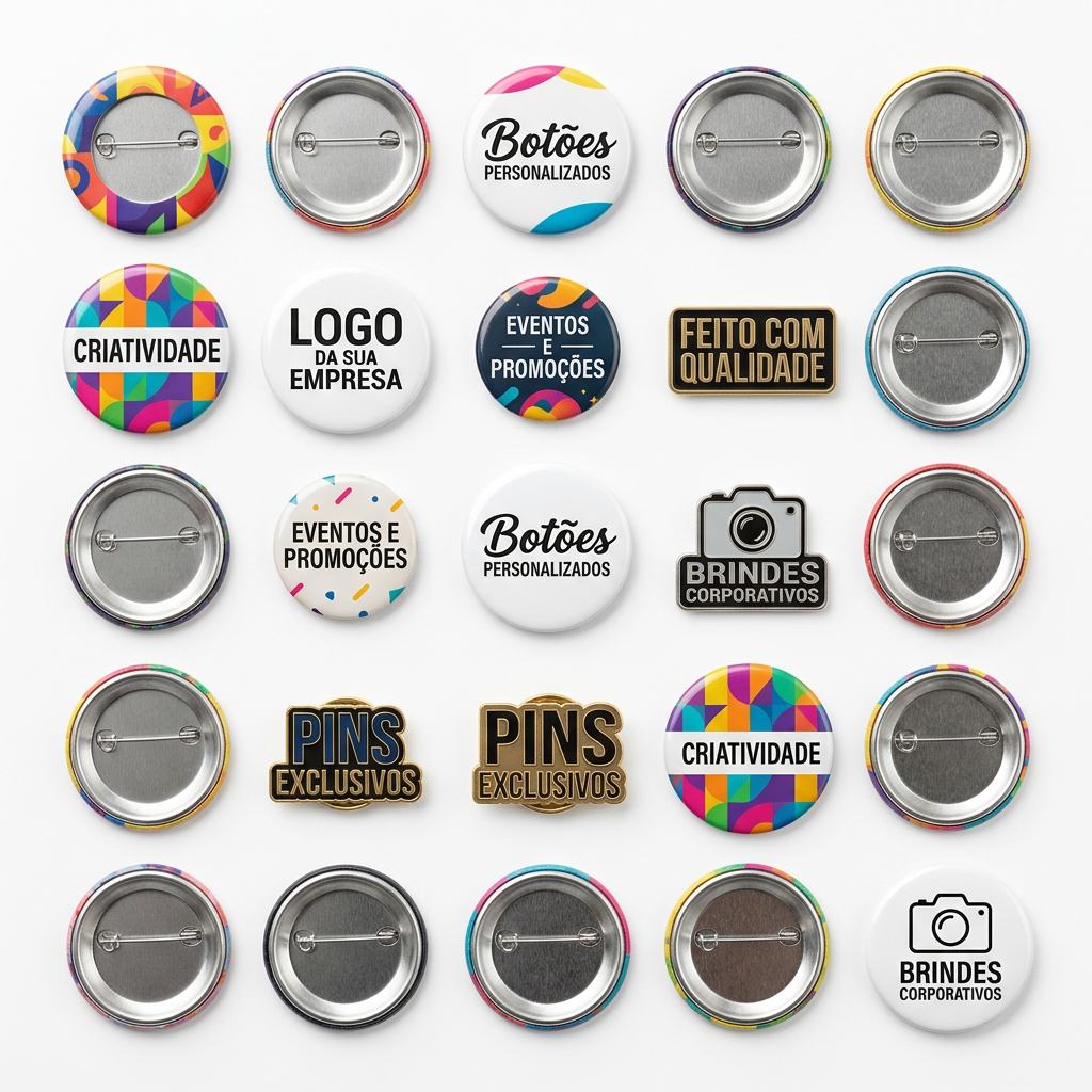 BOTTONS E PINS PERSONALIZADOS